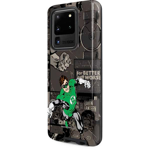 DC Comics Green Lantern Vintage Action Pose Pattern Galaxy S20 Ultra 5G Pro Case