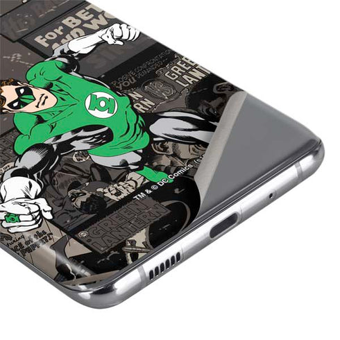 DC Comics Green Lantern Vintage Action Pose Pattern Galaxy S20 Ultra 5G Skin