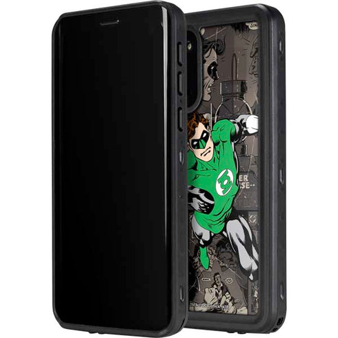 DC Comics Green Lantern Vintage Action Pose Pattern Galaxy S20 Waterproof Case