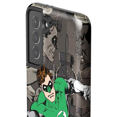 DC Comics Green Lantern Vintage Action Pose Pattern Galaxy S21 5G Pro Case