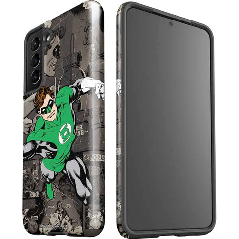 DC Comics Green Lantern Vintage Action Pose Pattern Galaxy S21 5G Pro Case