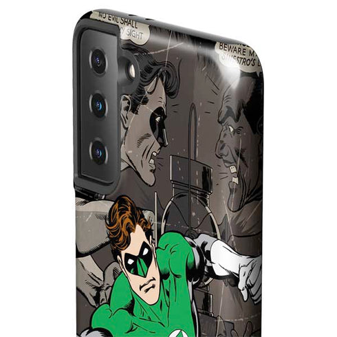 DC Comics Green Lantern Vintage Action Pose Pattern Galaxy S21 FE Pro Case