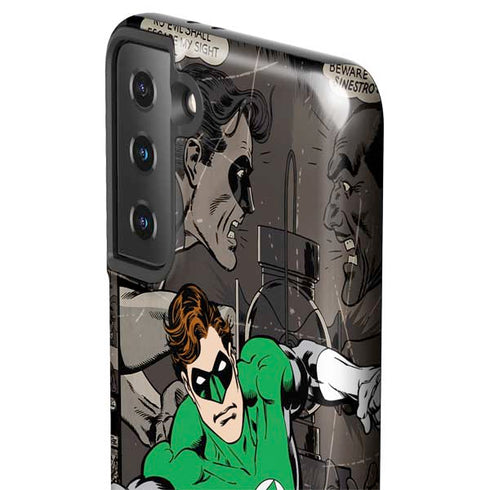 DC Comics Green Lantern Vintage Action Pose Pattern Galaxy S21 Plus 5G Pro Case