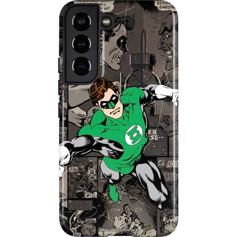 DC Comics Green Lantern Vintage Action Pose Pattern Galaxy S22 Pro Case