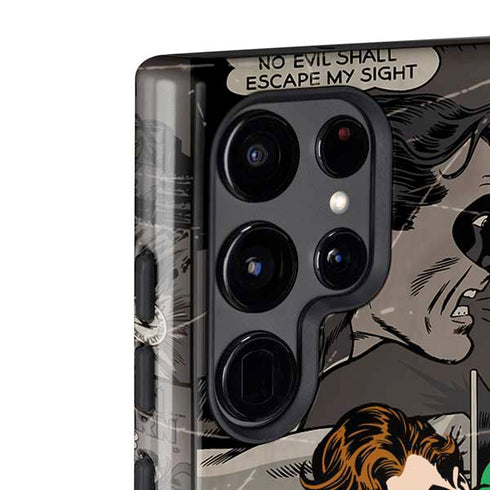 DC Comics Green Lantern Vintage Action Pose Pattern Galaxy S22 Ultra Pro Case