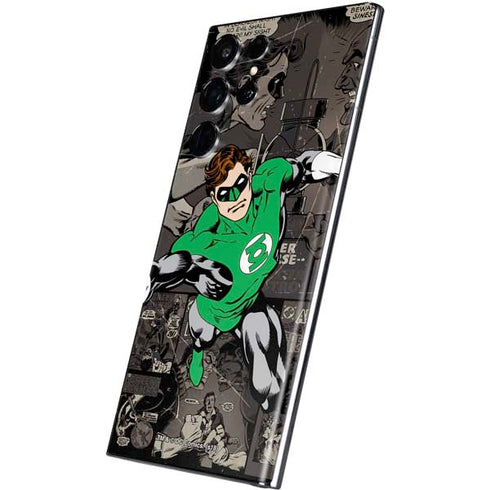 DC Comics Green Lantern Vintage Action Pose Pattern Galaxy S22 Ultra Skin