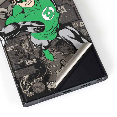DC Comics Green Lantern Vintage Action Pose Pattern Galaxy S22 Ultra Skin