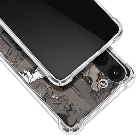 DC Comics Green Lantern Vintage Action Pose Pattern Galaxy S23 Plus Clear Case