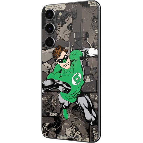 DC Comics Green Lantern Vintage Action Pose Pattern Galaxy S23 Plus Skin