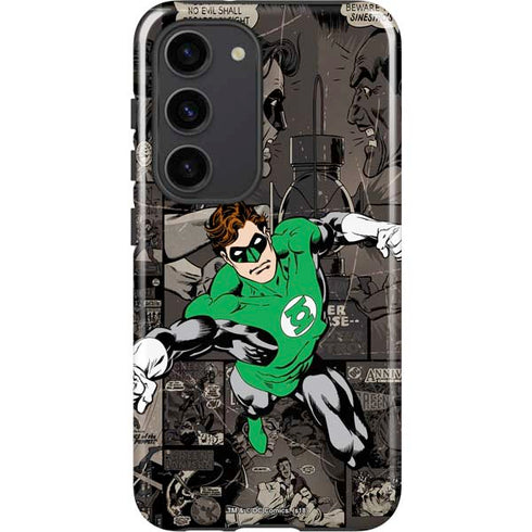 DC Comics Green Lantern Vintage Action Pose Pattern Galaxy S23 Pro Case