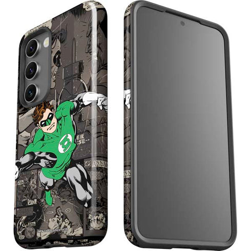 DC Comics Green Lantern Vintage Action Pose Pattern Galaxy S23 Pro Case