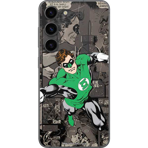 DC Comics Green Lantern Vintage Action Pose Pattern Galaxy S23 Skin