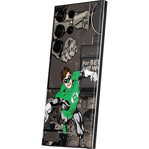 DC Comics Green Lantern Vintage Action Pose Pattern Galaxy S23 Ultra Skin