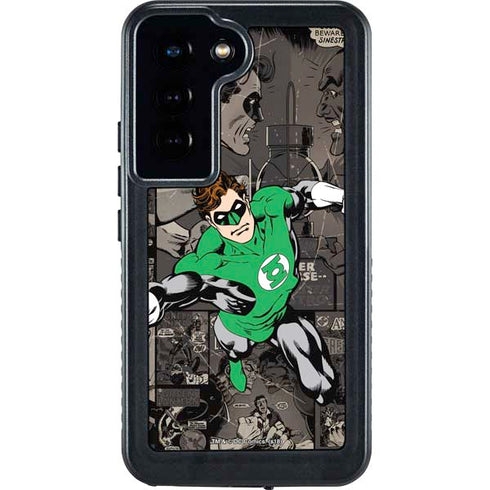 DC Comics Green Lantern Vintage Action Pose Pattern Galaxy S23 Waterproof Case