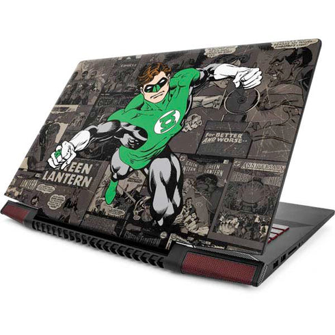 DC Comics Green Lantern Vintage Action Pose Pattern Lenovo IdeaPad Skin
