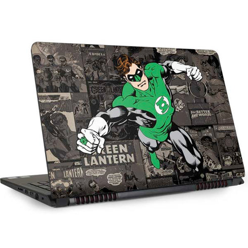 DC Comics Green Lantern Vintage Action Pose Pattern Dell Inspiron Skin