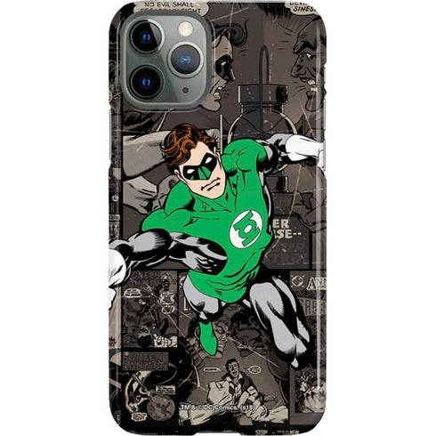 DC Comics Green Lantern Vintage Action Pose Pattern iPhone 11 Pro Lite Case