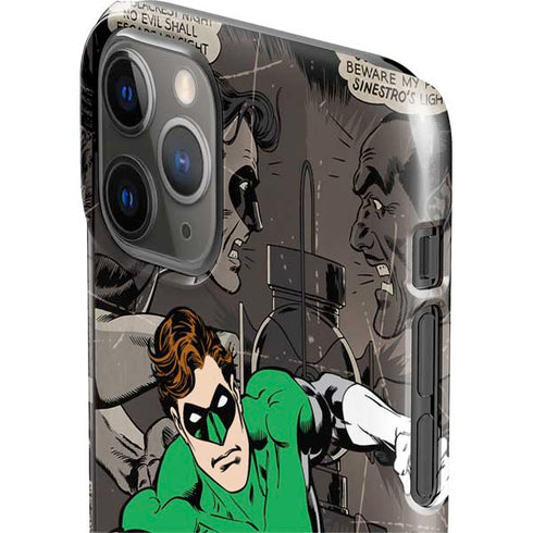 DC Comics Green Lantern Vintage Action Pose Pattern iPhone 11 Pro Lite Case