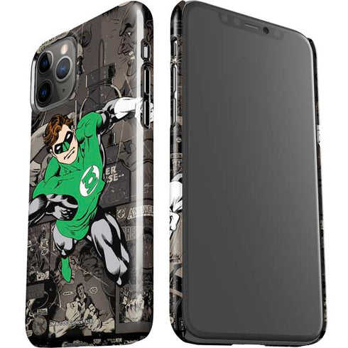 DC Comics Green Lantern Vintage Action Pose Pattern iPhone 11 Pro Lite Case