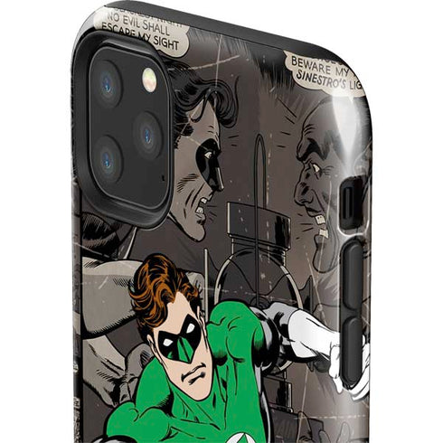 DC Comics Green Lantern Vintage Action Pose Pattern iPhone 11 Pro Max Impact Case