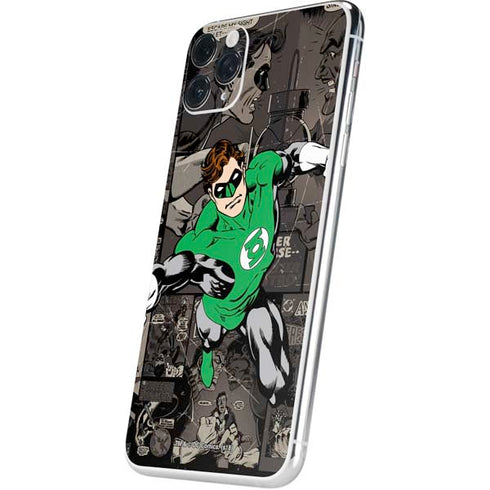 DC Comics Green Lantern Vintage Action Pose Pattern iPhone 11 Pro Max Skin