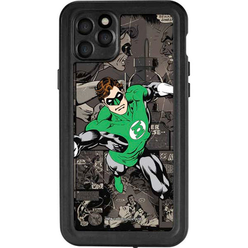 DC Comics Green Lantern Vintage Action Pose Pattern iPhone 11 Pro Max Waterproof Case