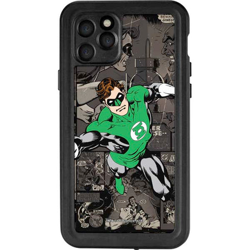 DC Comics Green Lantern Vintage Action Pose Pattern iPhone 11 Pro Waterproof Case