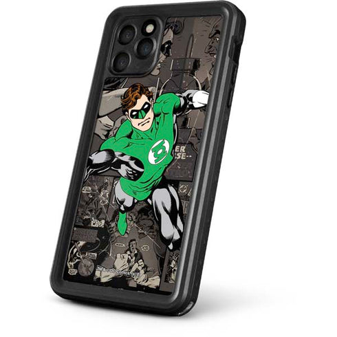 DC Comics Green Lantern Vintage Action Pose Pattern iPhone 11 Pro Waterproof Case