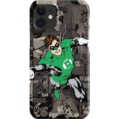DC Comics Green Lantern Vintage Action Pose Pattern iPhone 12 Mini Lite Case