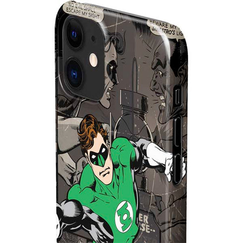 DC Comics Green Lantern Vintage Action Pose Pattern iPhone 12 Mini Lite Case