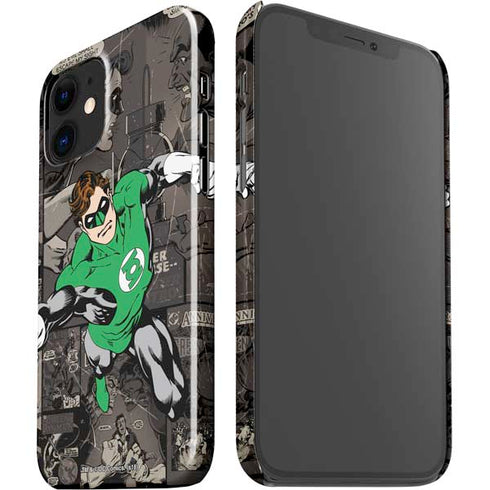 DC Comics Green Lantern Vintage Action Pose Pattern iPhone 12 Mini Lite Case