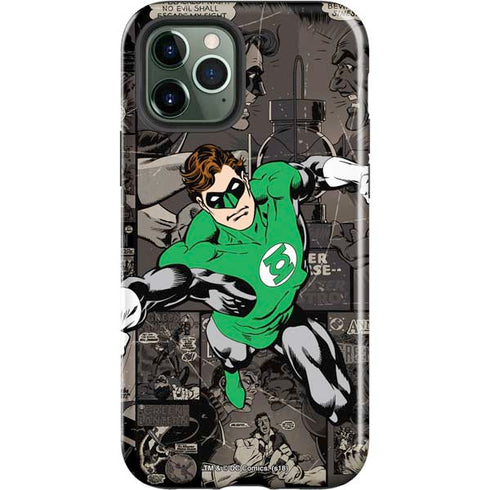 DC Comics Green Lantern Vintage Action Pose Pattern iPhone 12 Pro Max Impact Case