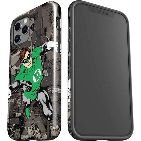 DC Comics Green Lantern Vintage Action Pose Pattern iPhone 12 Pro Max Impact Case