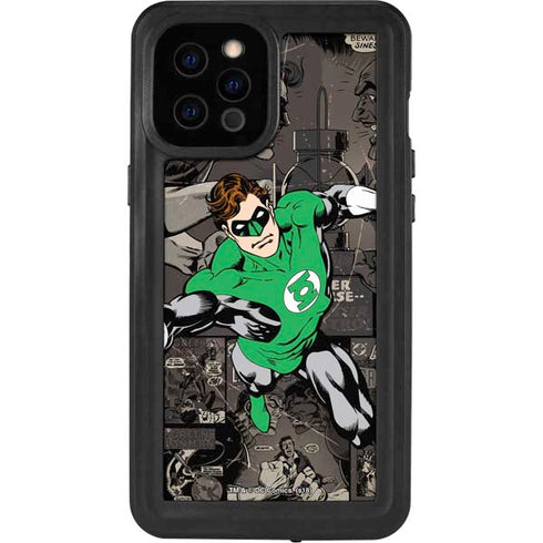 DC Comics Green Lantern Vintage Action Pose Pattern iPhone 12 Pro Max Waterproof Case