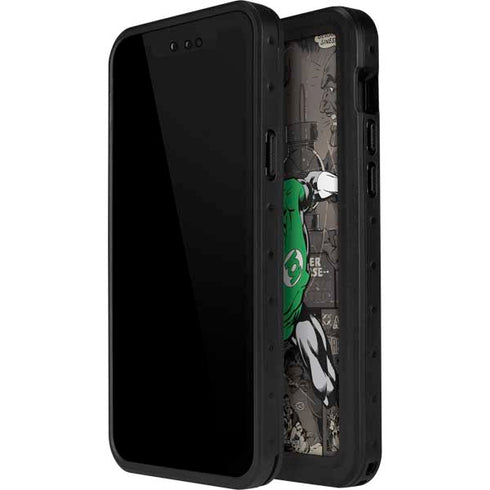 DC Comics Green Lantern Vintage Action Pose Pattern iPhone 12 Pro Waterproof Case