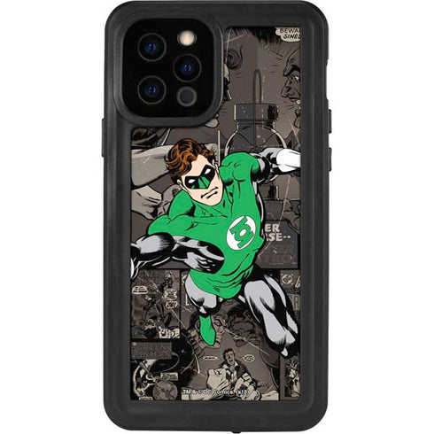 DC Comics Green Lantern Vintage Action Pose Pattern iPhone 12 Pro Waterproof Case