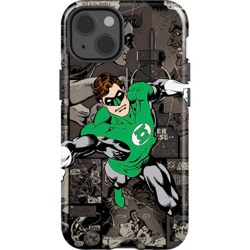 DC Comics Green Lantern Vintage Action Pose Pattern iPhone 13 Impact Case