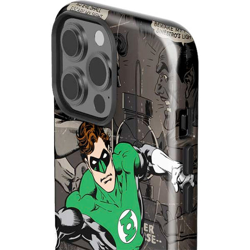 DC Comics Green Lantern Vintage Action Pose Pattern iPhone 15 Pro Max Impact Case