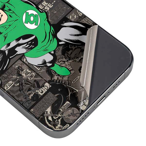 DC Comics Green Lantern Vintage Action Pose Pattern iPhone 14 Pro Max Skin