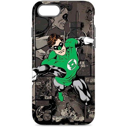 DC Comics Green Lantern Vintage Action Pose Pattern iPhone 8 Pro Case