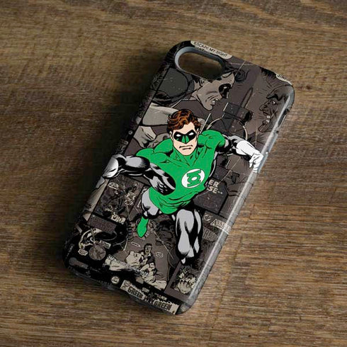 DC Comics Green Lantern Vintage Action Pose Pattern iPhone 8 Pro Case