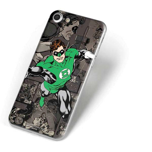 DC Comics Green Lantern Vintage Action Pose Pattern iPhone 8 Skin