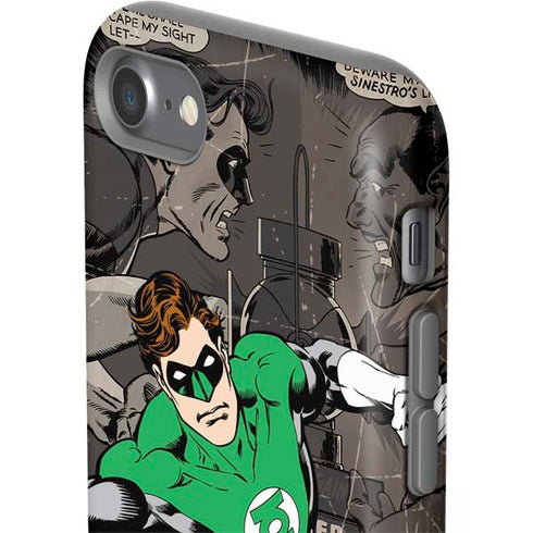 DC Comics Green Lantern Vintage Action Pose Pattern iPhone SE (2nd & 3rd Gen) Pro Case