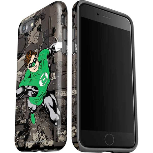 DC Comics Green Lantern Vintage Action Pose Pattern iPhone SE (2nd & 3rd Gen) Pro Case