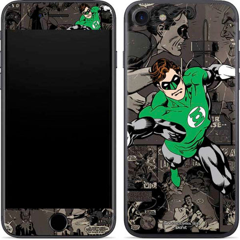 DC Comics Green Lantern Vintage Action Pose Pattern iPhone SE (2nd & 3rd Gen) Skin