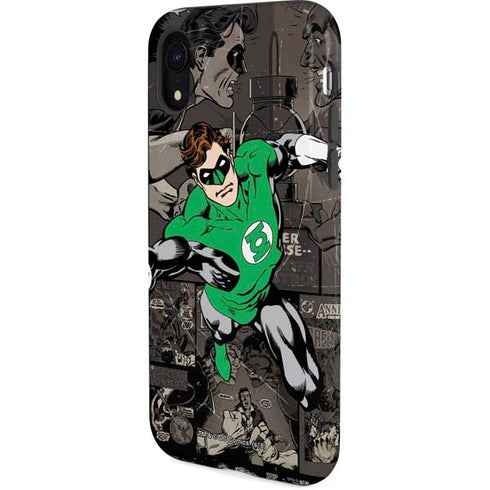 DC Comics Green Lantern Vintage Action Pose Pattern iPhone XR Pro Case