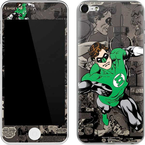 DC Comics Green Lantern Vintage Action Pose Pattern Apple iPod Skin