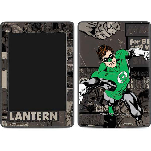 DC Comics Green Lantern Vintage Action Pose Pattern Amazon Kindle Skin