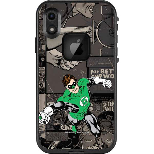 DC Comics Green Lantern Vintage Action Pose Pattern LifeProof Fre iPhone Skin