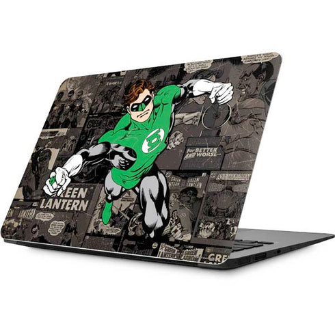 DC Comics Green Lantern Vintage Action Pose Pattern Apple MacBook Skin